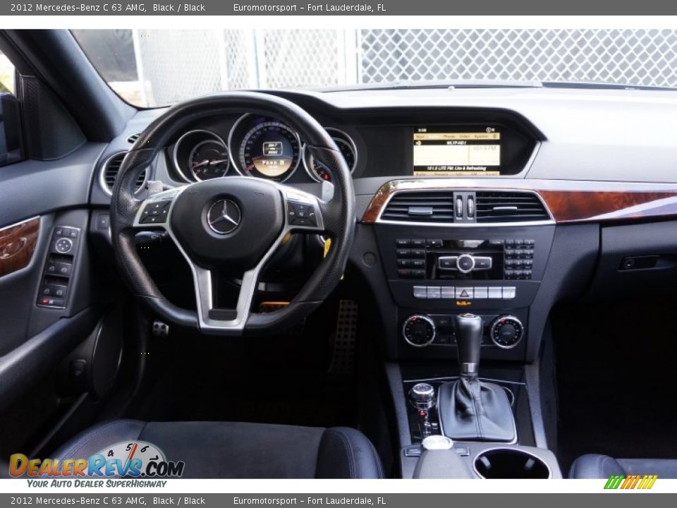 2012 Mercedes-Benz C 63 AMG Black / Black Photo #40