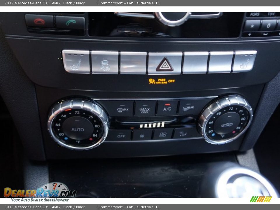 2012 Mercedes-Benz C 63 AMG Black / Black Photo #44