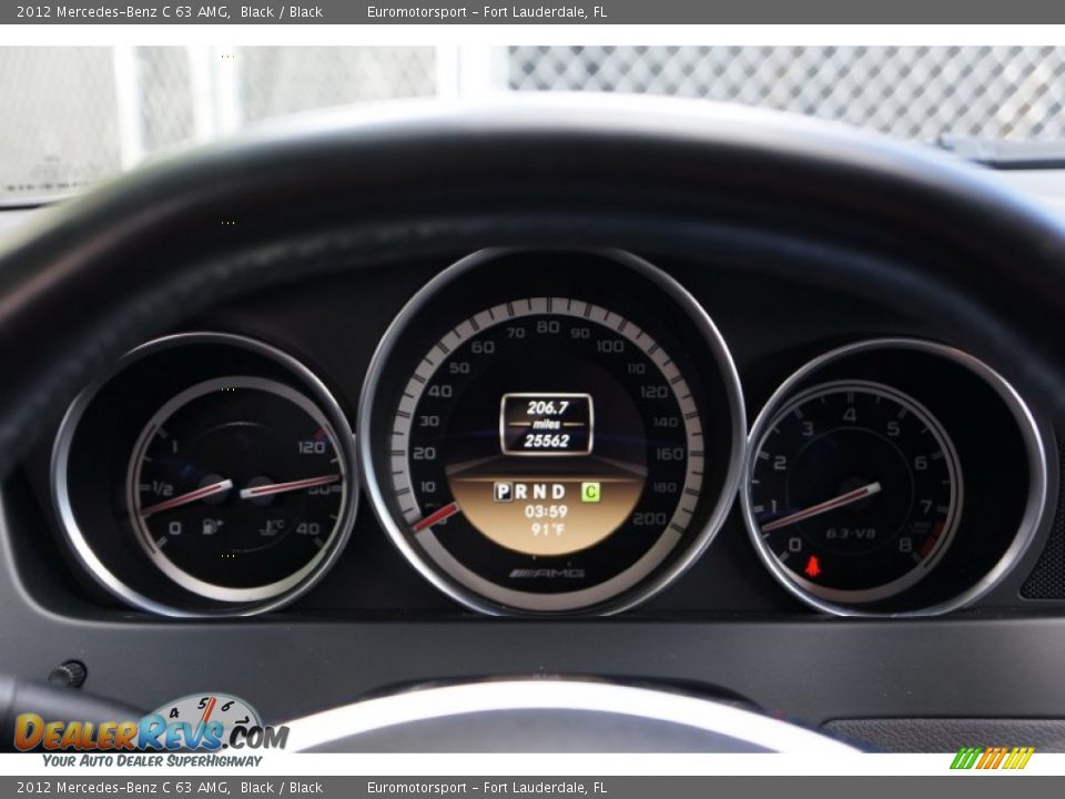 2012 Mercedes-Benz C 63 AMG Gauges Photo #48