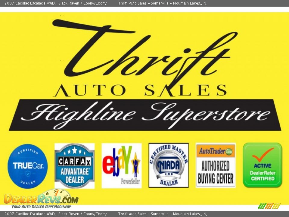 2007 Cadillac Escalade AWD Black Raven / Ebony/Ebony Photo #2