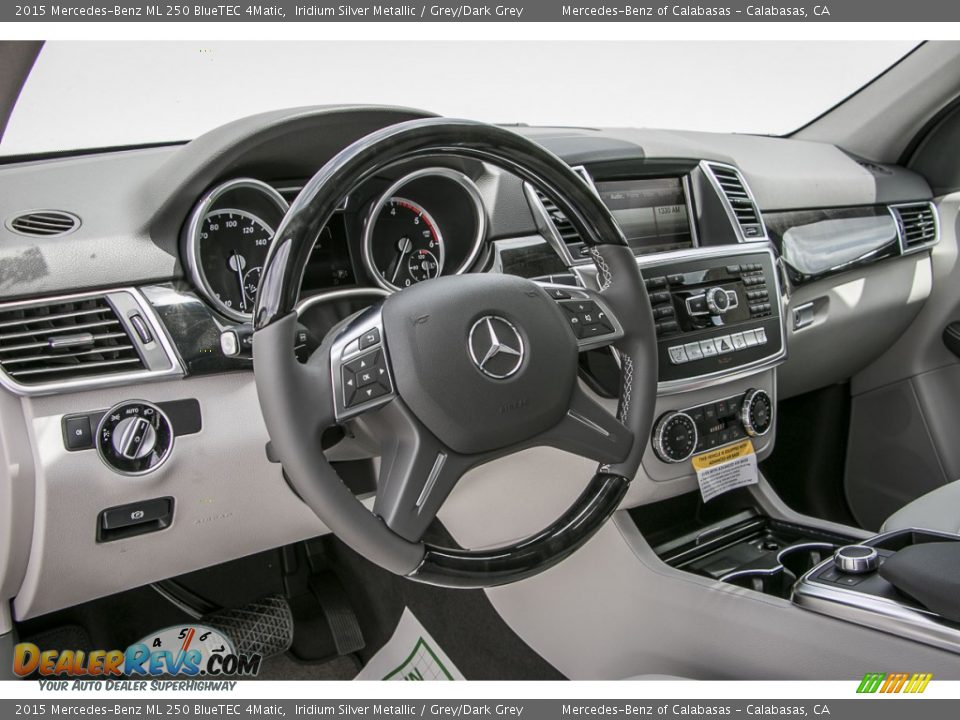 2015 Mercedes-Benz ML 250 BlueTEC 4Matic Iridium Silver Metallic / Grey/Dark Grey Photo #5