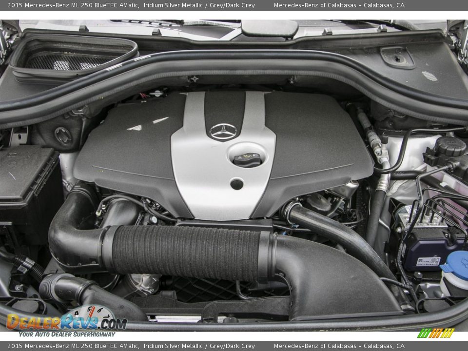 2015 Mercedes-Benz ML 250 BlueTEC 4Matic Iridium Silver Metallic / Grey/Dark Grey Photo #9