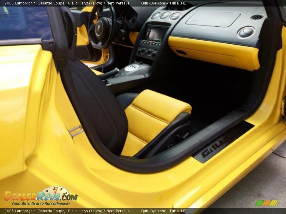 2005 Lamborghini Gallardo Coupe Giallo Halys (Yellow) / Nero Perseus Photo #6