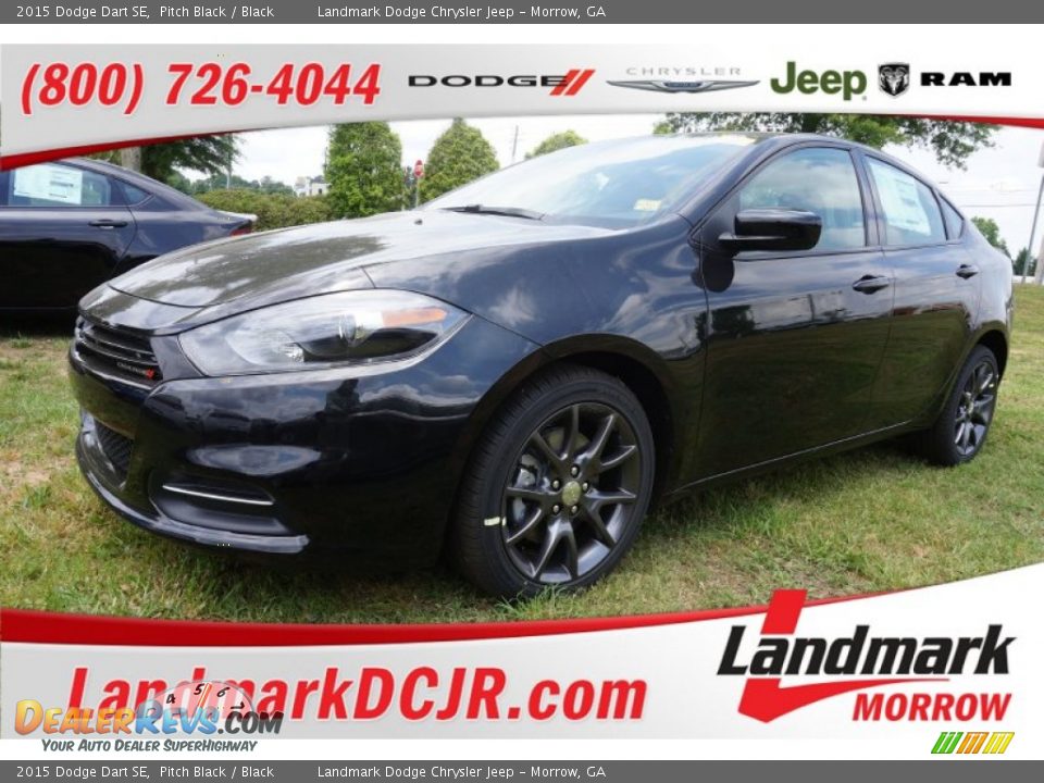 2015 Dodge Dart SE Pitch Black / Black Photo #1
