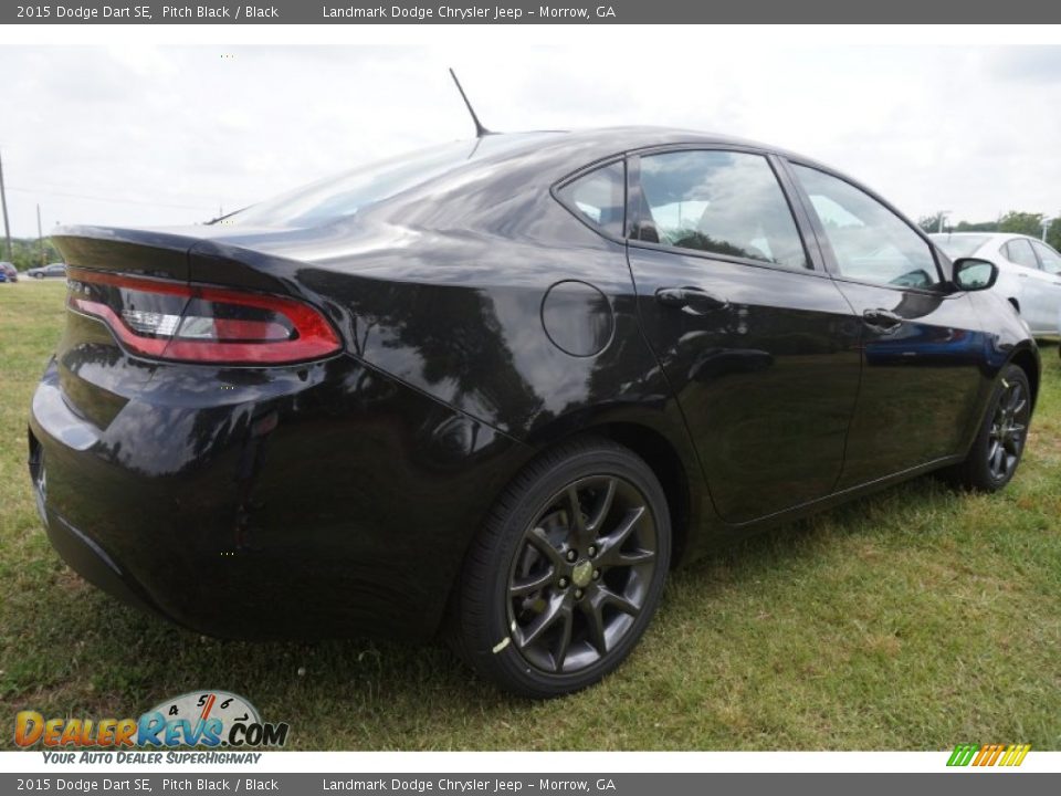 2015 Dodge Dart SE Pitch Black / Black Photo #3