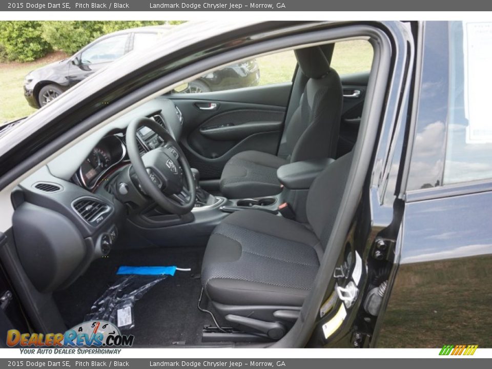 2015 Dodge Dart SE Pitch Black / Black Photo #5