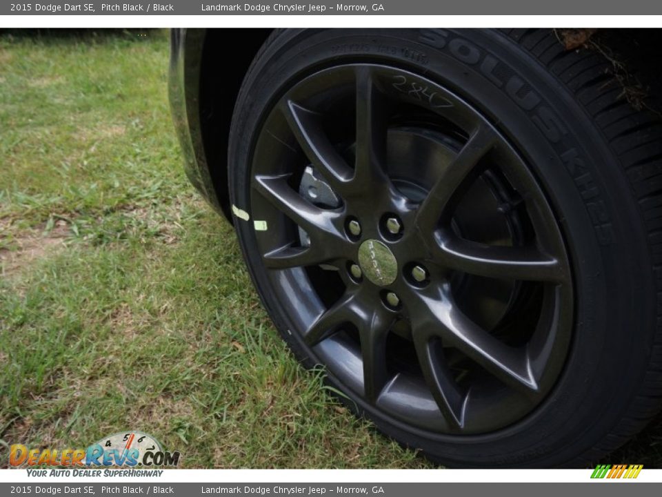 2015 Dodge Dart SE Pitch Black / Black Photo #7