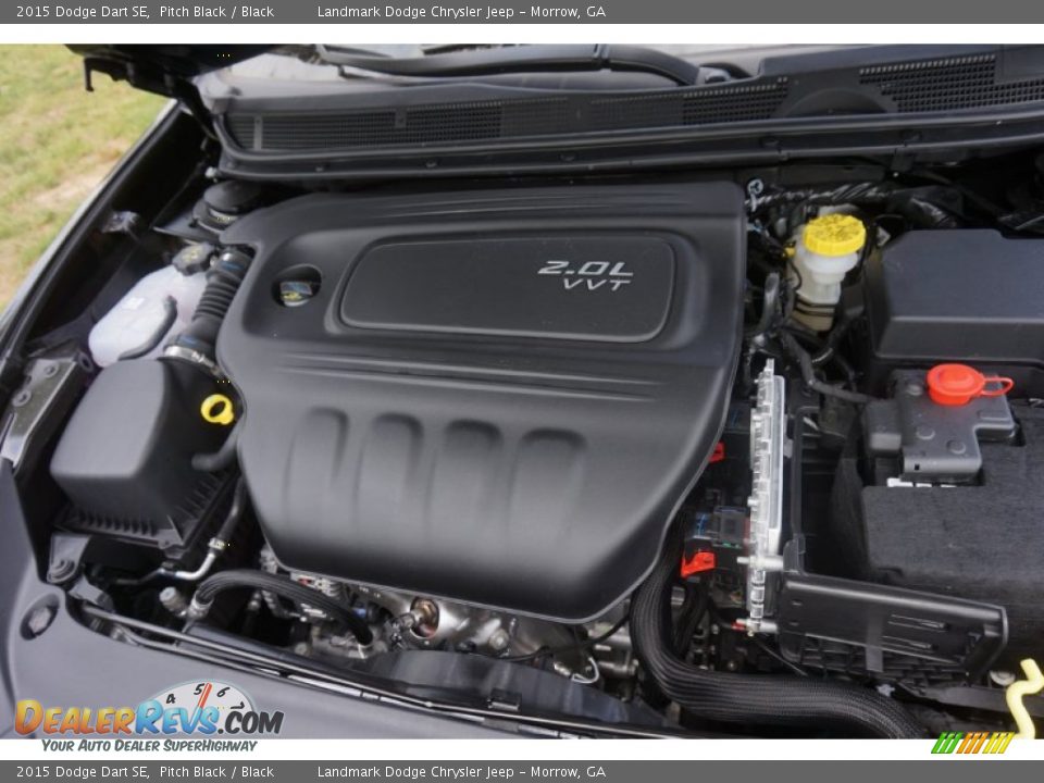 2015 Dodge Dart SE Pitch Black / Black Photo #8