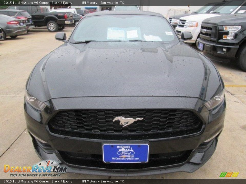 2015 Ford Mustang V6 Coupe Black / Ebony Photo #12