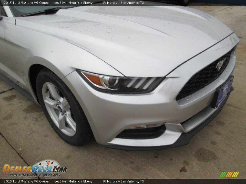 2015 Ford Mustang V6 Coupe Ingot Silver Metallic / Ebony Photo #3