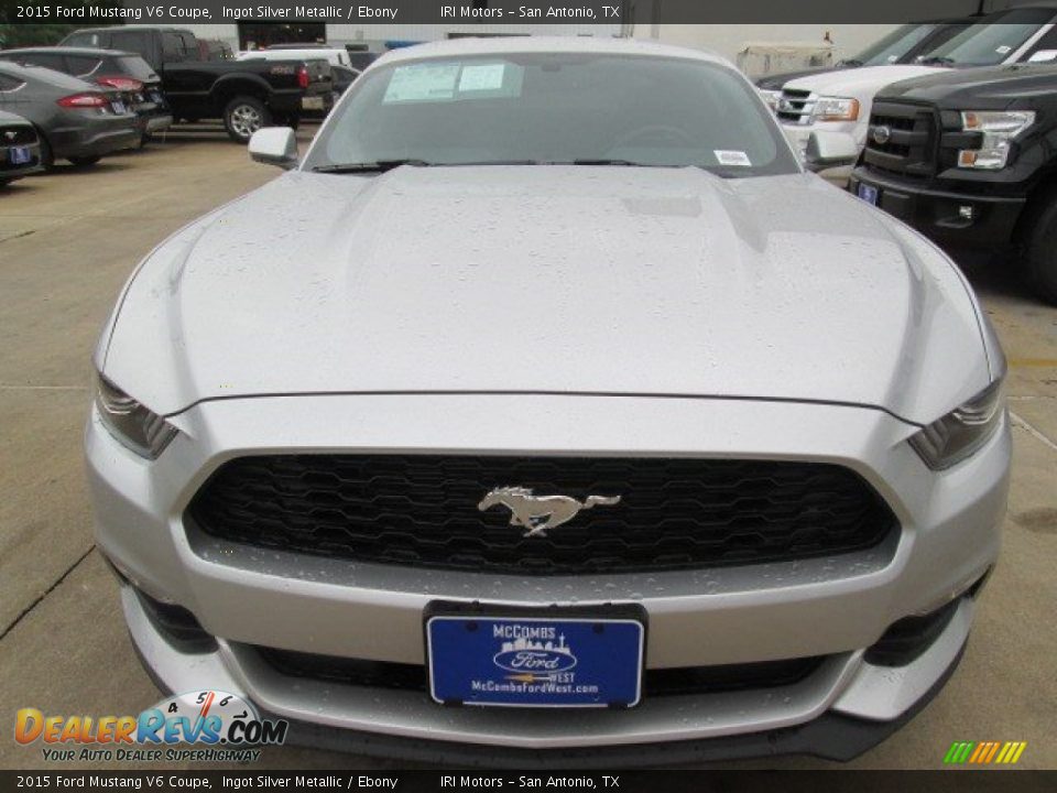 2015 Ford Mustang V6 Coupe Ingot Silver Metallic / Ebony Photo #8