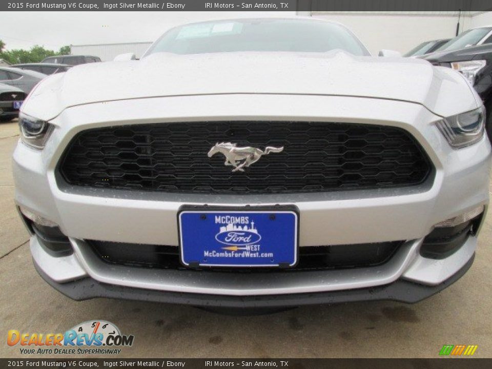 2015 Ford Mustang V6 Coupe Ingot Silver Metallic / Ebony Photo #9