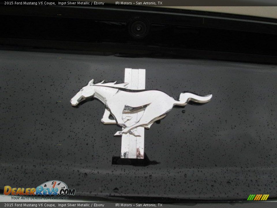 2015 Ford Mustang V6 Coupe Ingot Silver Metallic / Ebony Photo #14