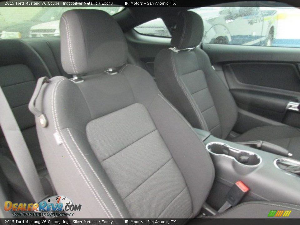 2015 Ford Mustang V6 Coupe Ingot Silver Metallic / Ebony Photo #18