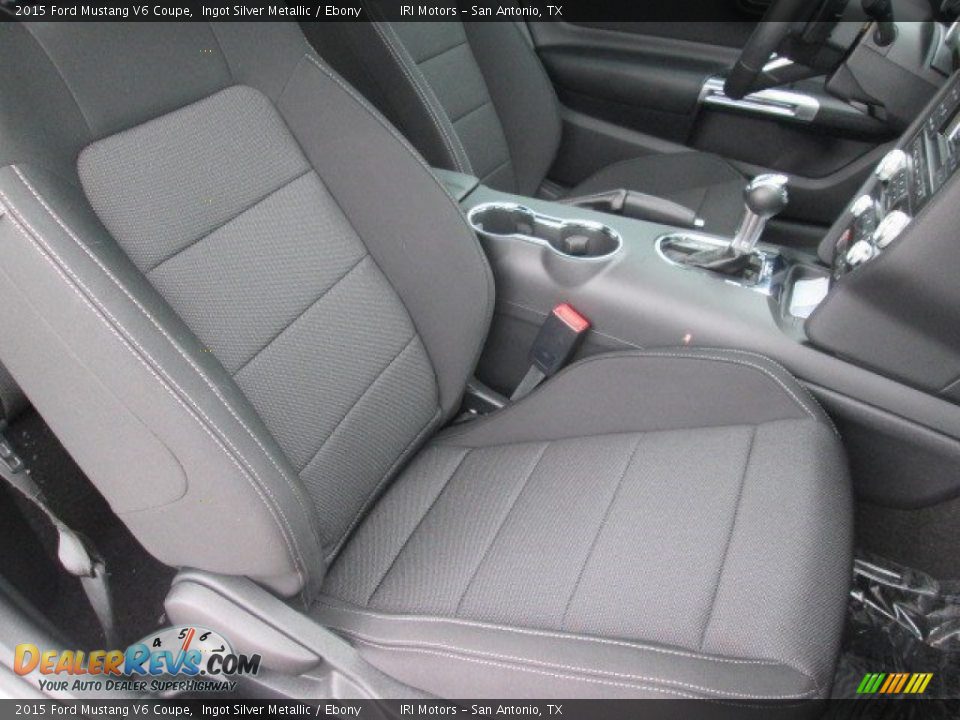 2015 Ford Mustang V6 Coupe Ingot Silver Metallic / Ebony Photo #19