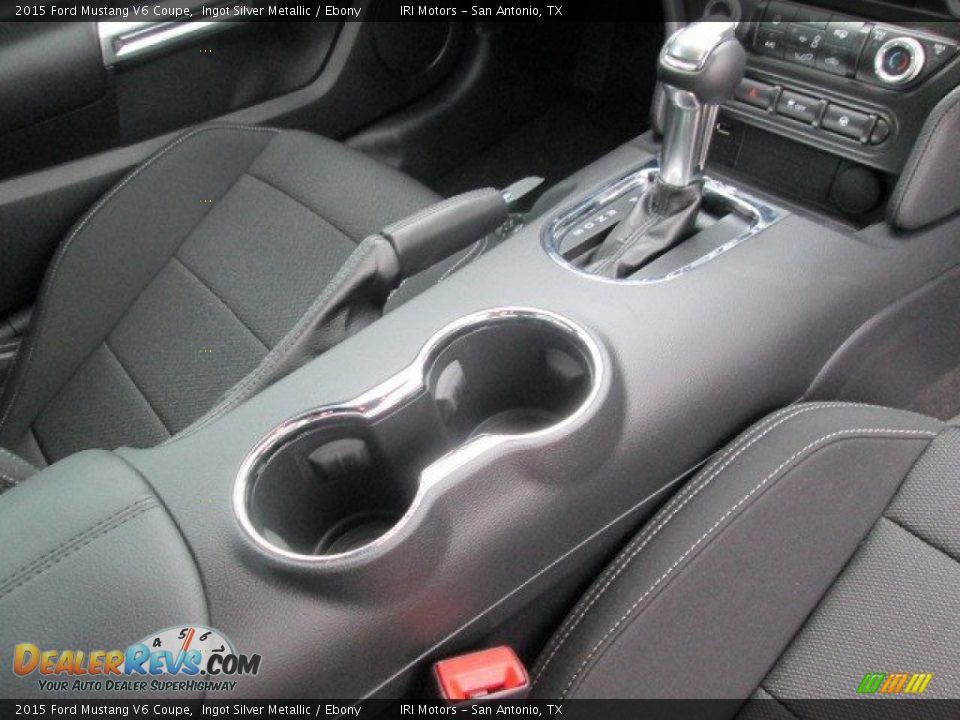 2015 Ford Mustang V6 Coupe Ingot Silver Metallic / Ebony Photo #22