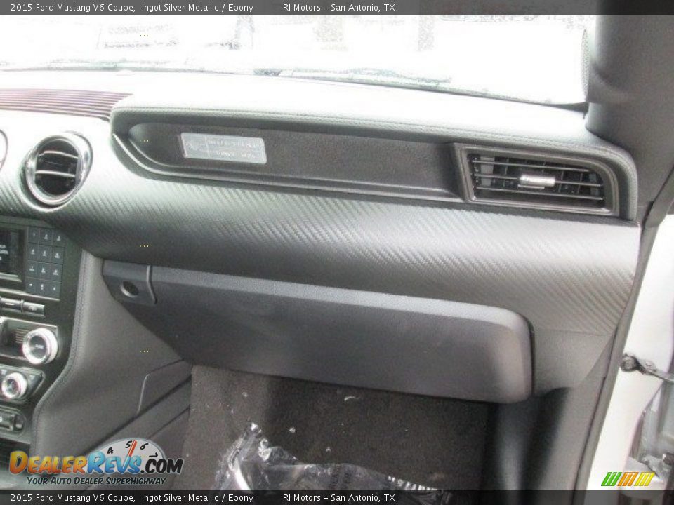 2015 Ford Mustang V6 Coupe Ingot Silver Metallic / Ebony Photo #25
