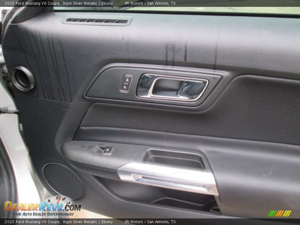 2015 Ford Mustang V6 Coupe Ingot Silver Metallic / Ebony Photo #26