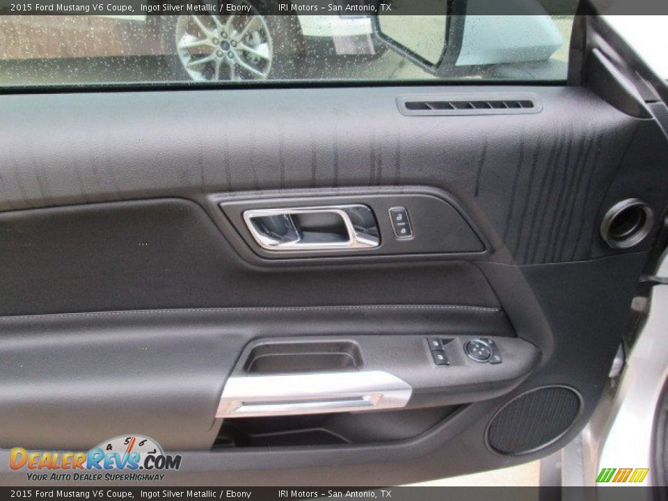 2015 Ford Mustang V6 Coupe Ingot Silver Metallic / Ebony Photo #27