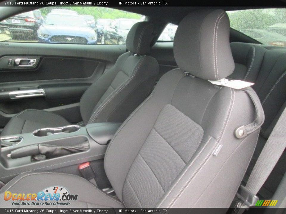2015 Ford Mustang V6 Coupe Ingot Silver Metallic / Ebony Photo #30