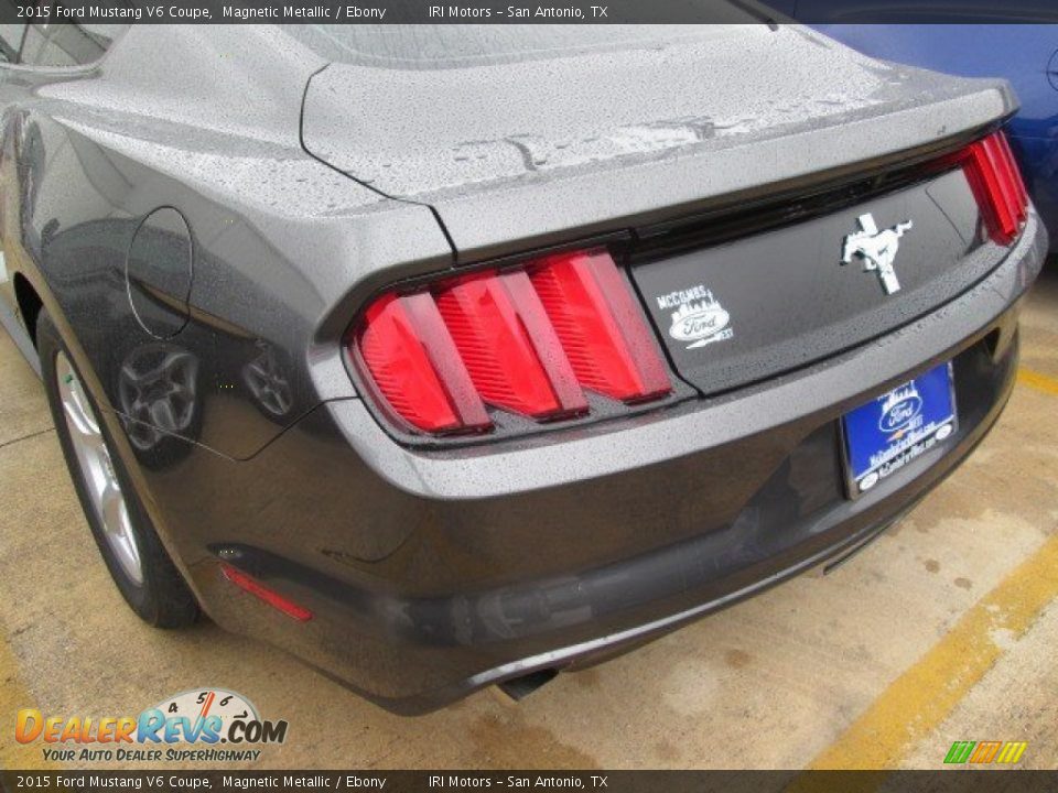 2015 Ford Mustang V6 Coupe Magnetic Metallic / Ebony Photo #11