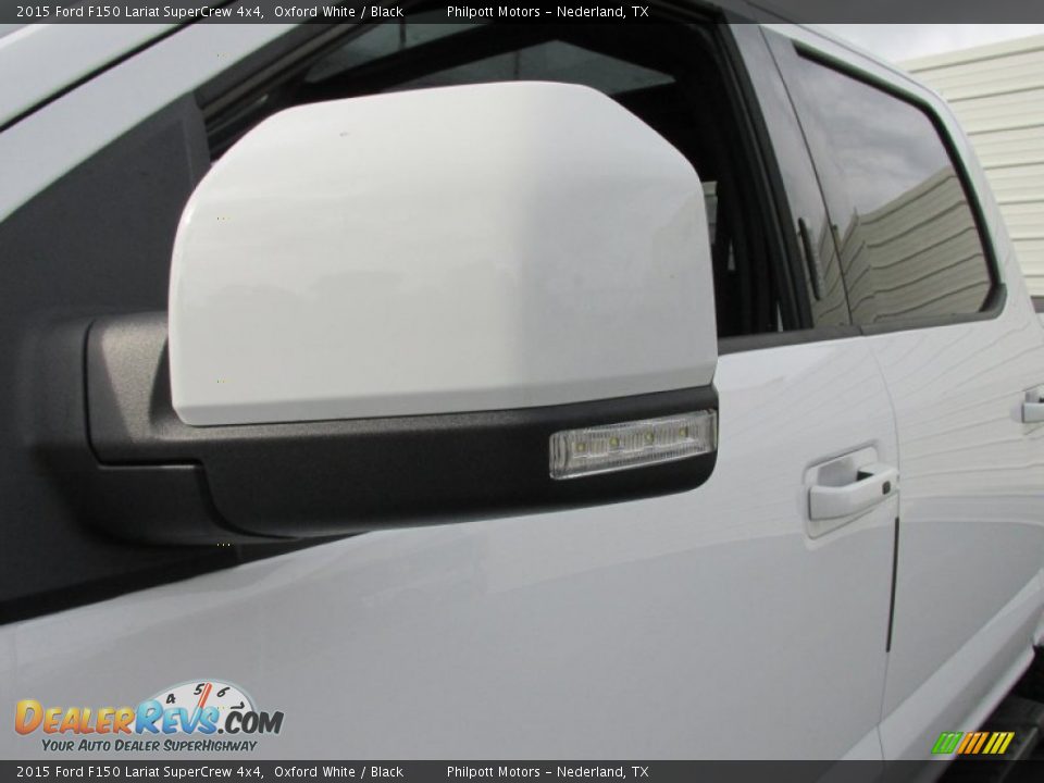 2015 Ford F150 Lariat SuperCrew 4x4 Oxford White / Black Photo #13