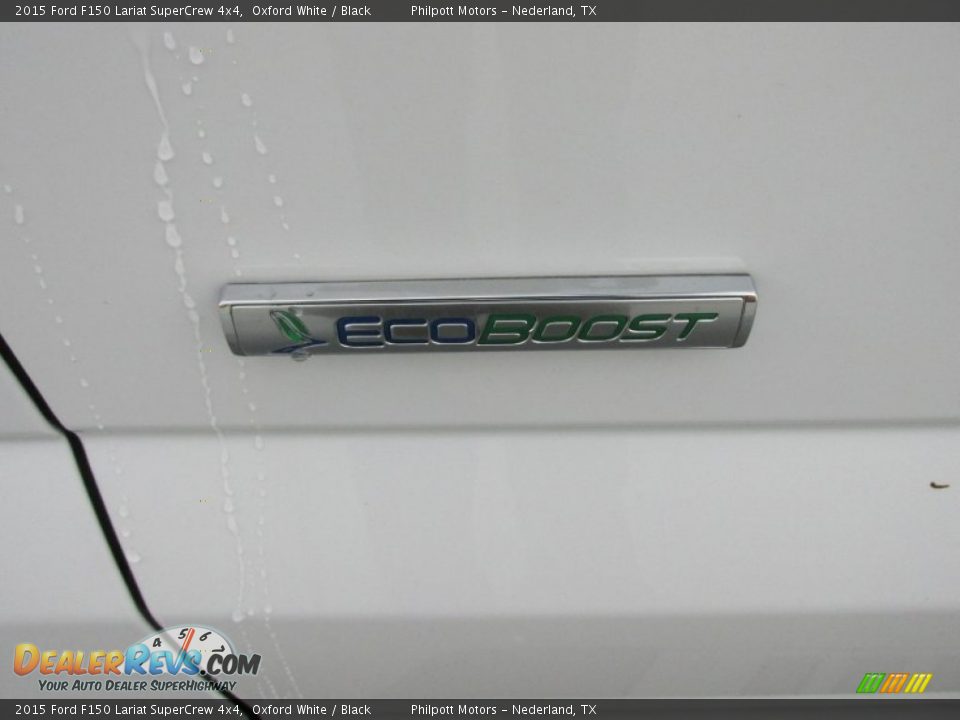 2015 Ford F150 Lariat SuperCrew 4x4 Oxford White / Black Photo #15
