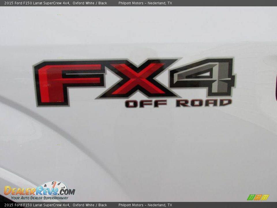 2015 Ford F150 Lariat SuperCrew 4x4 Oxford White / Black Photo #17