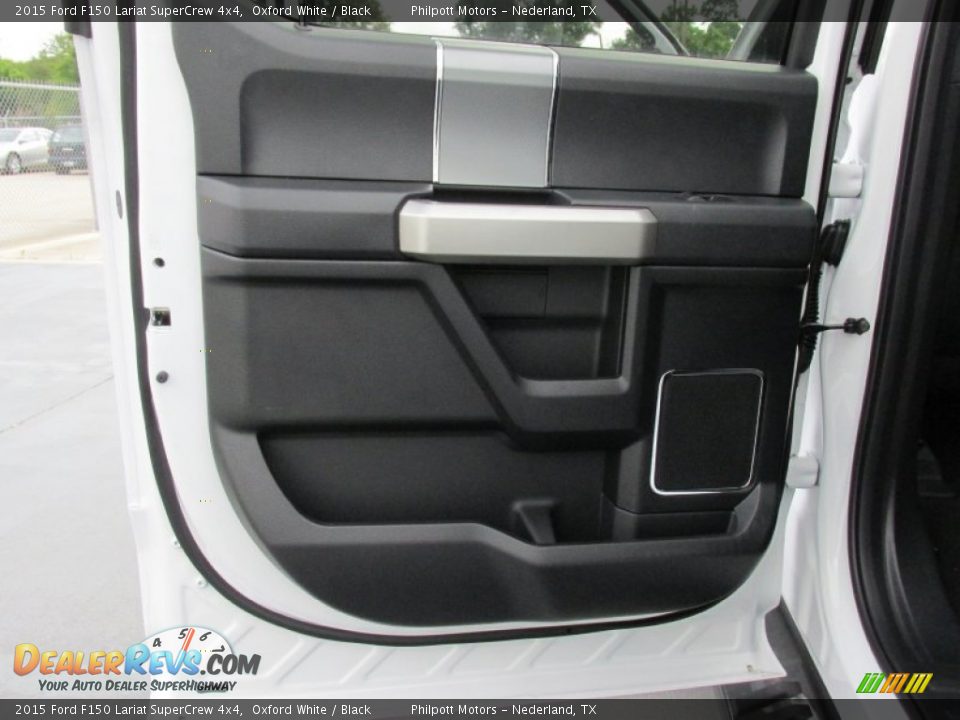 2015 Ford F150 Lariat SuperCrew 4x4 Oxford White / Black Photo #19