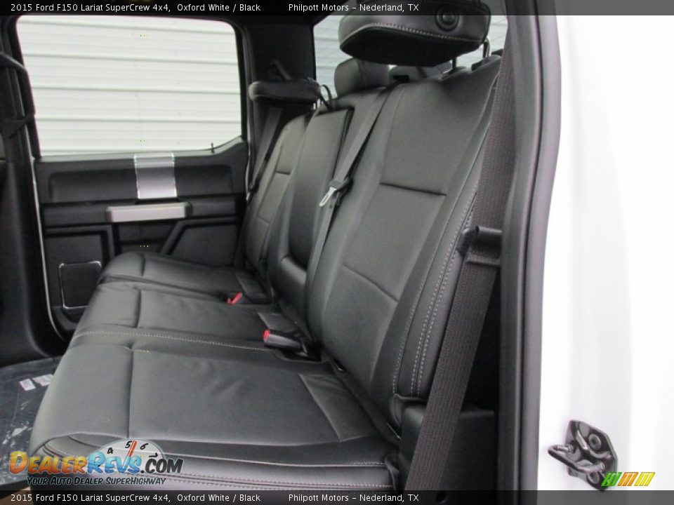 2015 Ford F150 Lariat SuperCrew 4x4 Oxford White / Black Photo #20