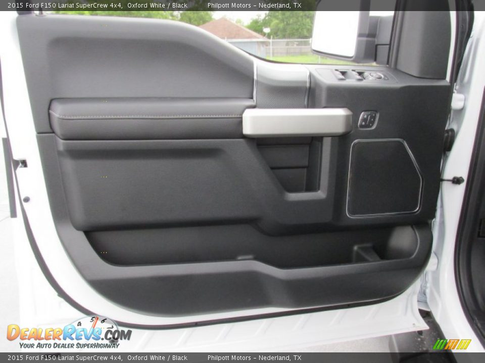 2015 Ford F150 Lariat SuperCrew 4x4 Oxford White / Black Photo #21
