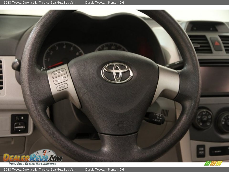 2013 Toyota Corolla LE Tropical Sea Metallic / Ash Photo #6