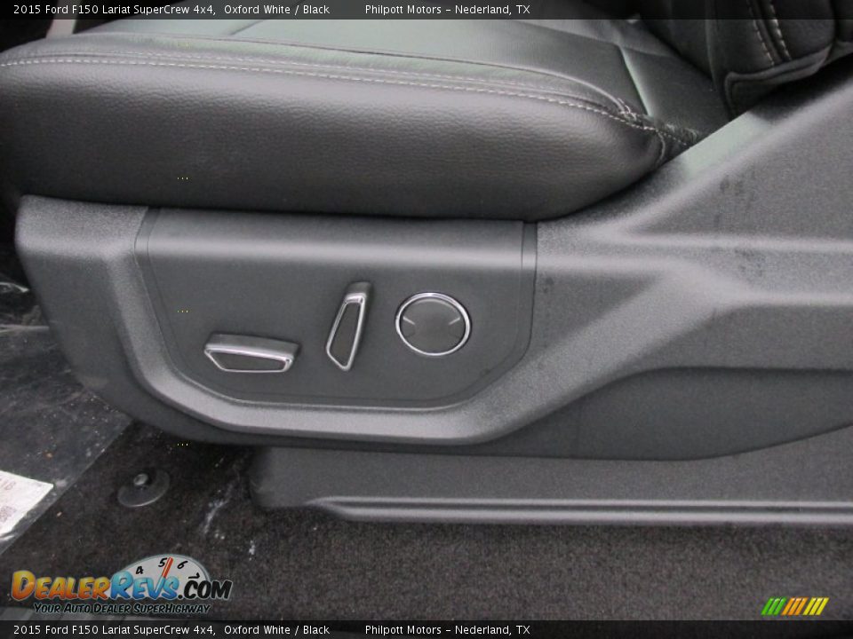 2015 Ford F150 Lariat SuperCrew 4x4 Oxford White / Black Photo #24