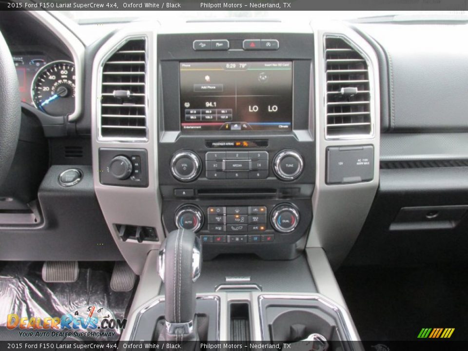 2015 Ford F150 Lariat SuperCrew 4x4 Oxford White / Black Photo #27