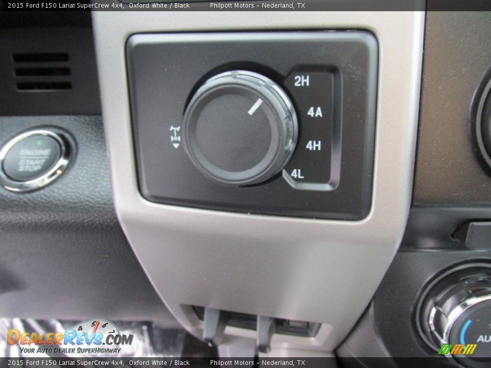 2015 Ford F150 Lariat SuperCrew 4x4 Oxford White / Black Photo #31