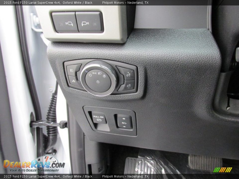 2015 Ford F150 Lariat SuperCrew 4x4 Oxford White / Black Photo #36