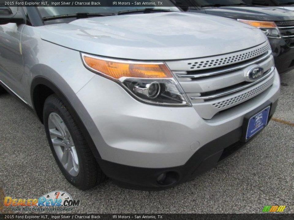 2015 Ford Explorer XLT Ingot Silver / Charcoal Black Photo #4