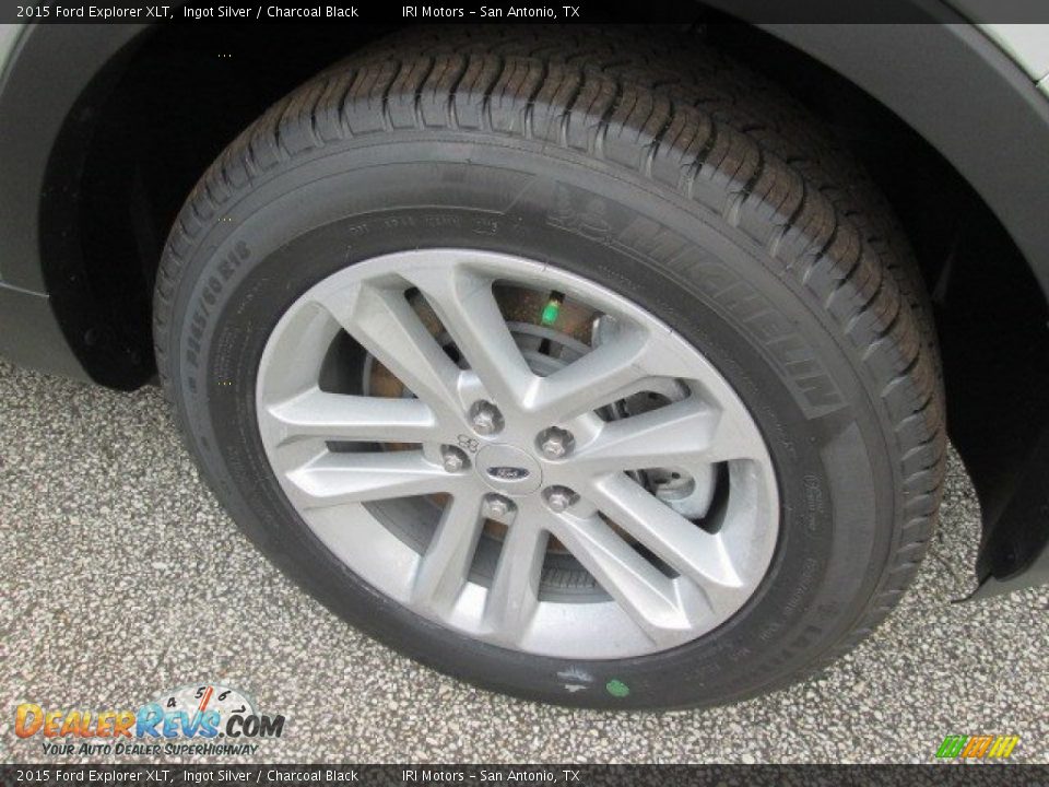 2015 Ford Explorer XLT Ingot Silver / Charcoal Black Photo #6