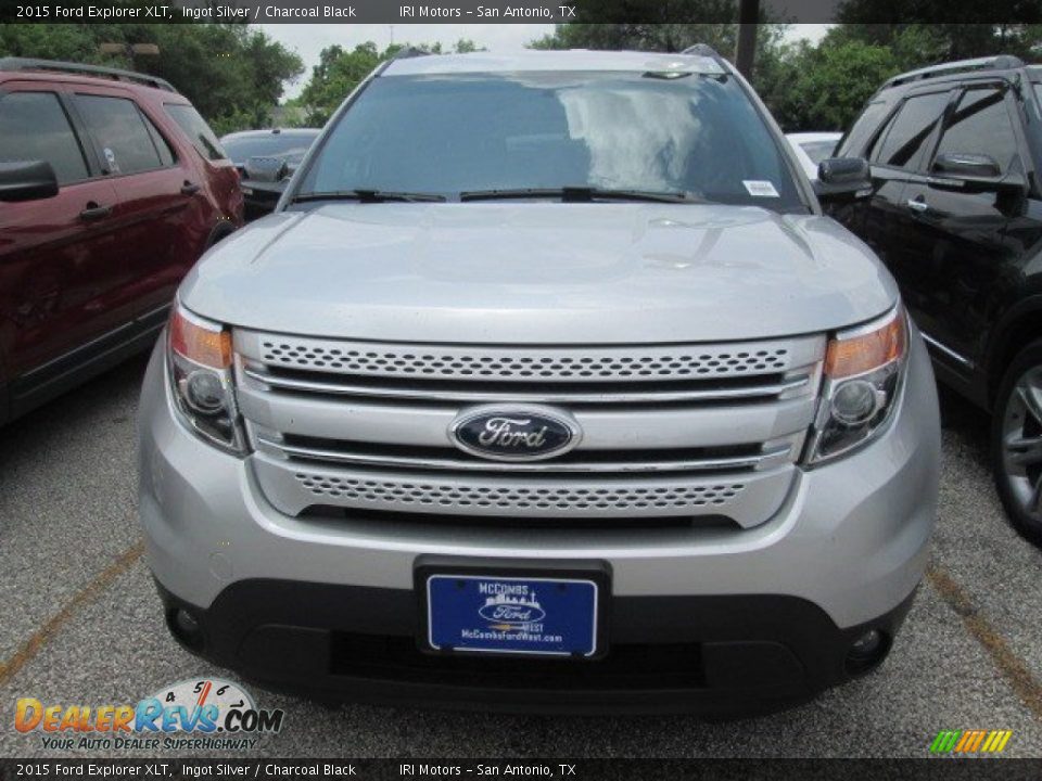 2015 Ford Explorer XLT Ingot Silver / Charcoal Black Photo #10