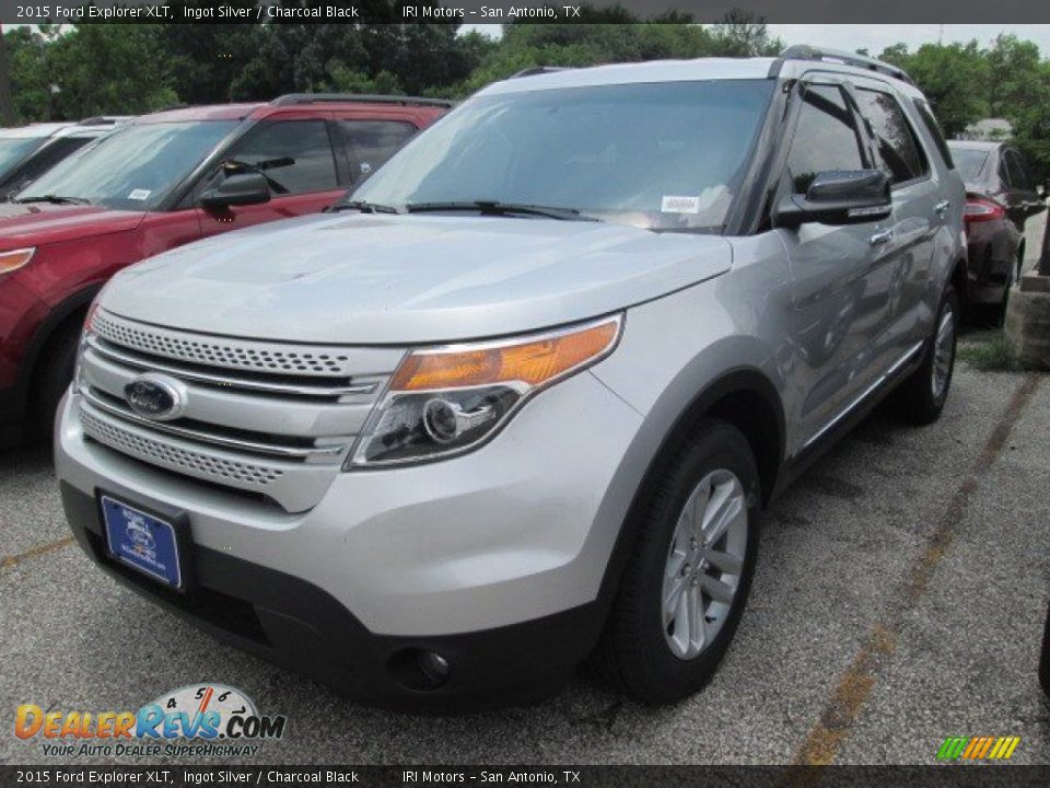 2015 Ford Explorer XLT Ingot Silver / Charcoal Black Photo #11