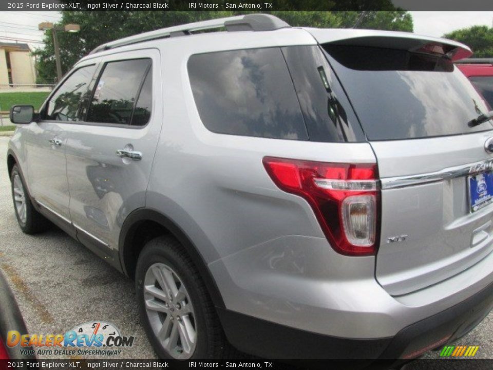 2015 Ford Explorer XLT Ingot Silver / Charcoal Black Photo #12