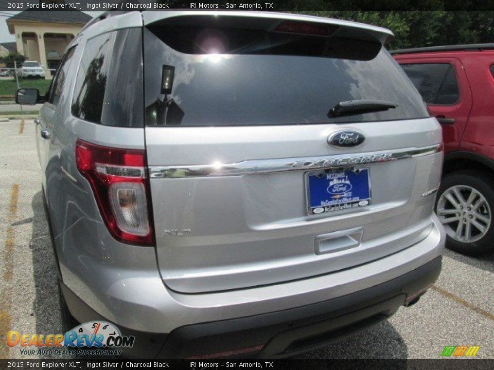 2015 Ford Explorer XLT Ingot Silver / Charcoal Black Photo #15
