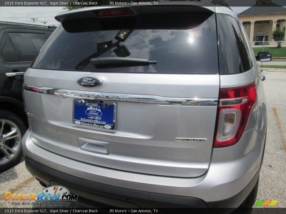2015 Ford Explorer XLT Ingot Silver / Charcoal Black Photo #17
