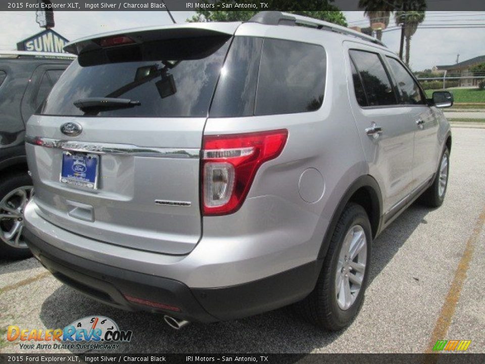 2015 Ford Explorer XLT Ingot Silver / Charcoal Black Photo #18
