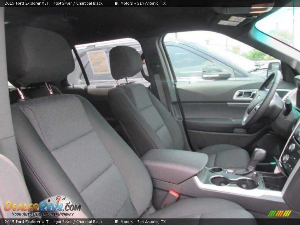 2015 Ford Explorer XLT Ingot Silver / Charcoal Black Photo #27