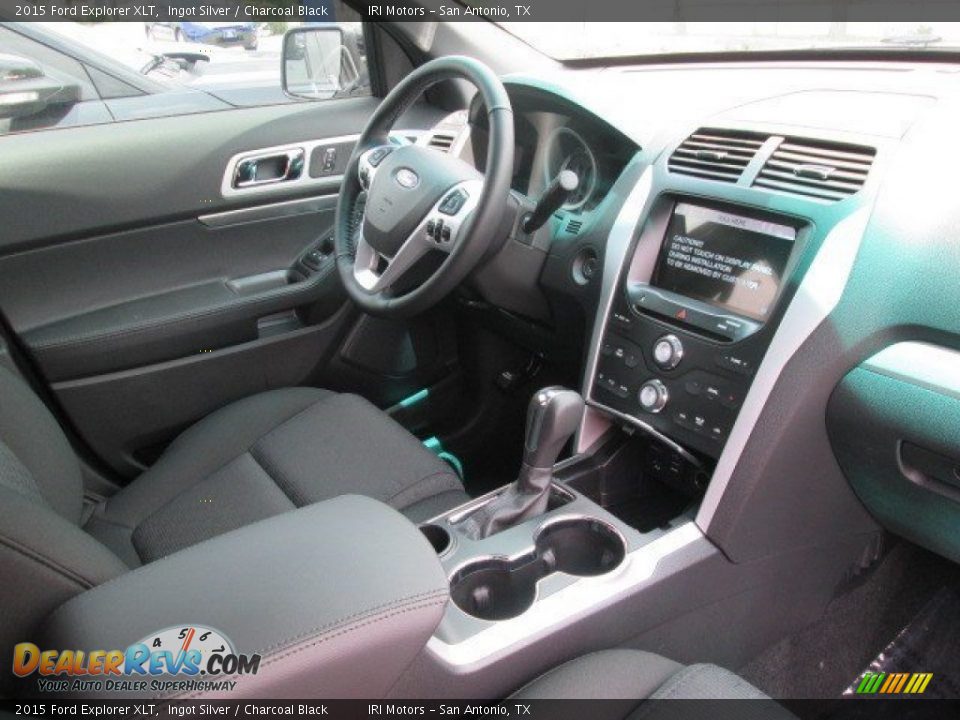 2015 Ford Explorer XLT Ingot Silver / Charcoal Black Photo #29
