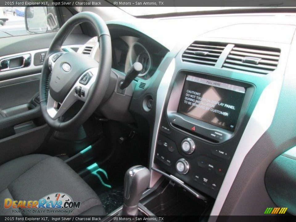 2015 Ford Explorer XLT Ingot Silver / Charcoal Black Photo #32