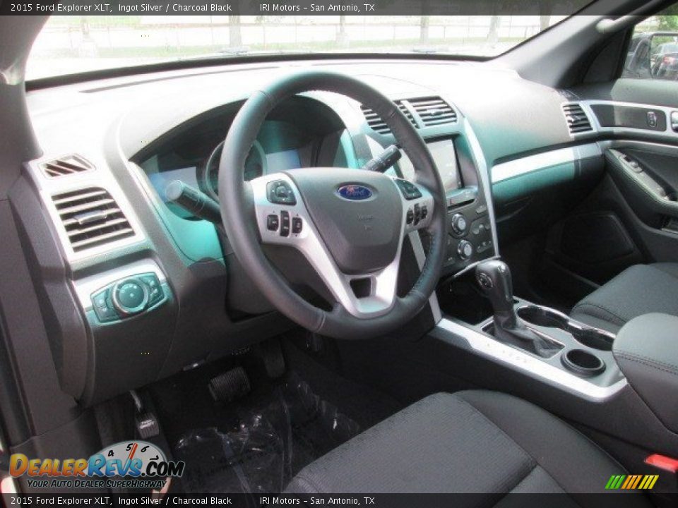 2015 Ford Explorer XLT Ingot Silver / Charcoal Black Photo #33