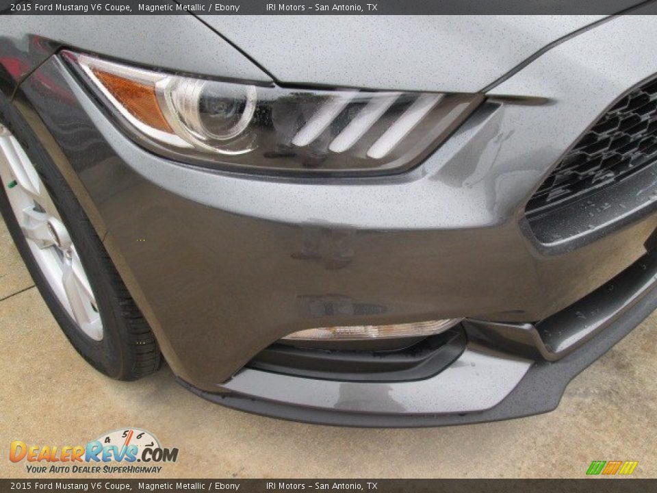 2015 Ford Mustang V6 Coupe Magnetic Metallic / Ebony Photo #4