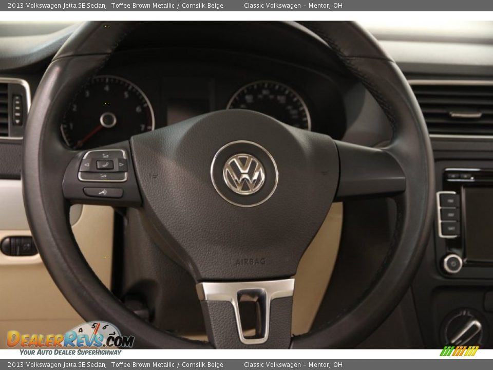 2013 Volkswagen Jetta SE Sedan Toffee Brown Metallic / Cornsilk Beige Photo #6